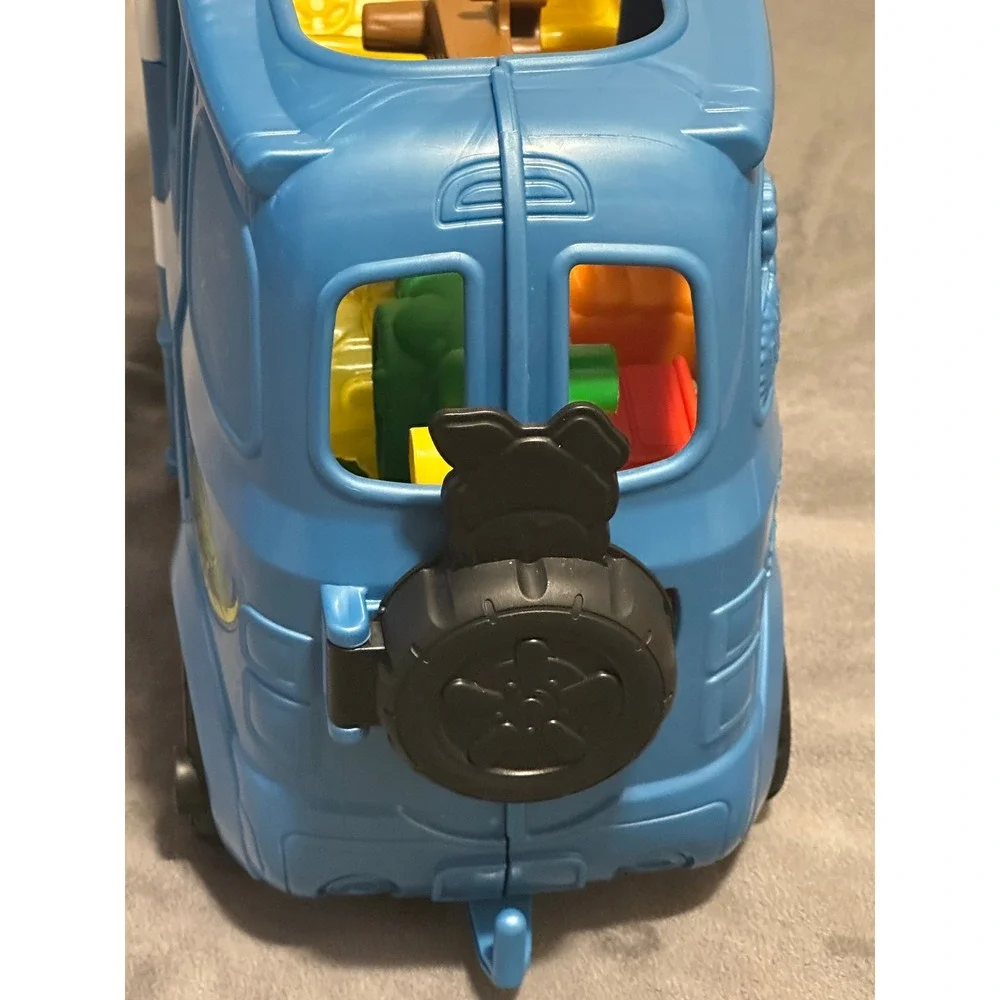 Fisher-Price Little People Camper Blue White Transforming Van Toy